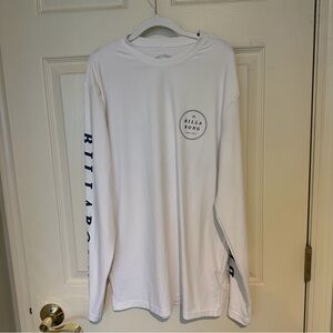Billabong White and Blue Long Sleeve Swim Shirt